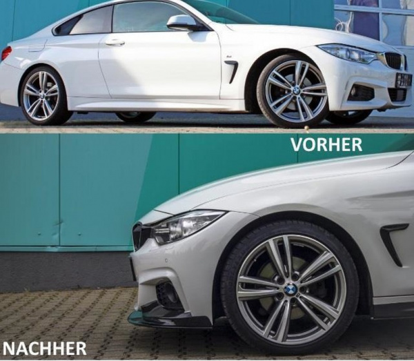 Performance Design Frontspoiler Lippe für BMW 4er F32 / F33 / F36 13-18 Carbon glanz mit ABE
